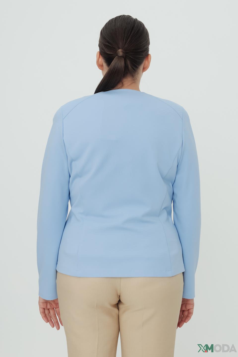 Жакет Frank Walder голубой приталенный