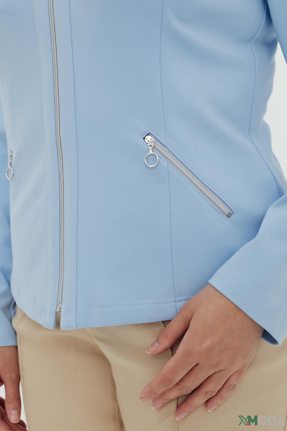 Жакет Frank Walder голубой приталенный