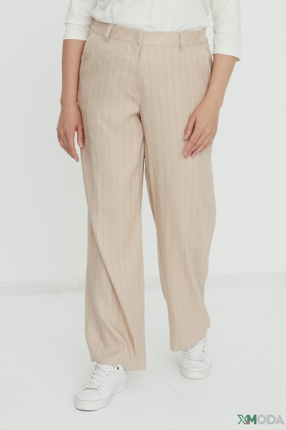 Брюки Gerry Weber в полоску бежевые