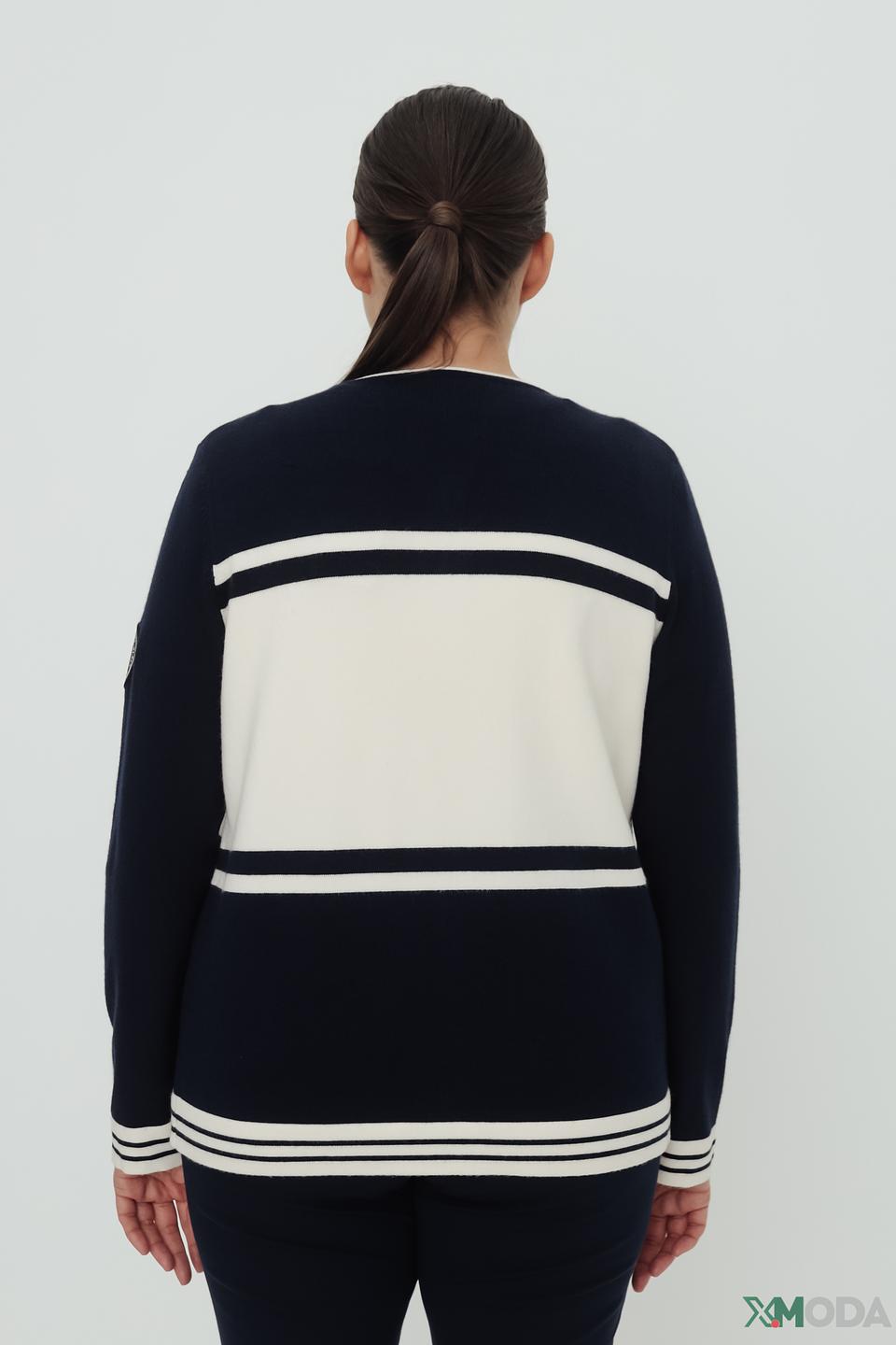 Жакет Olsen с полосками темно-синий