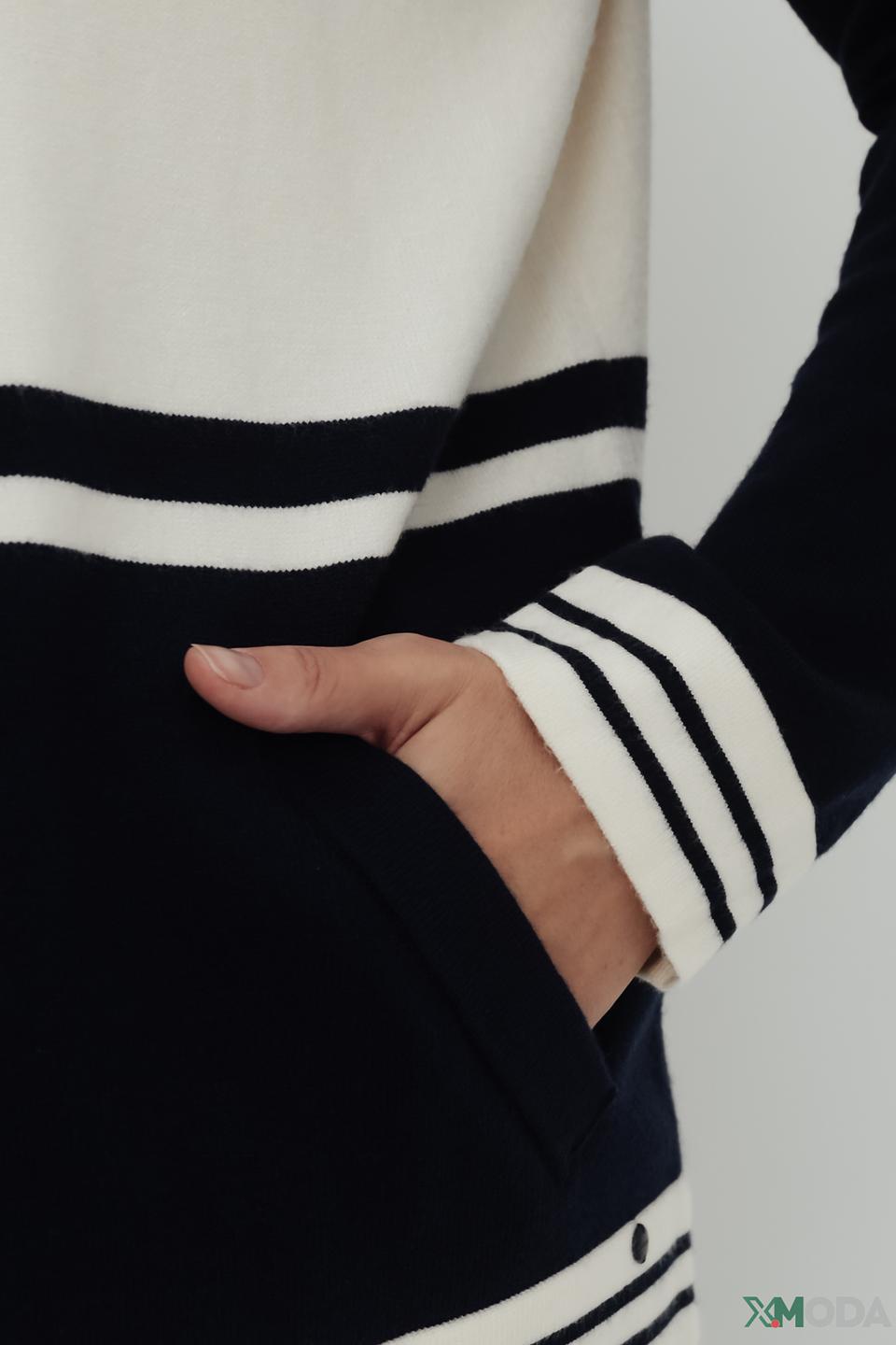 Жакет Olsen с полосками темно-синий