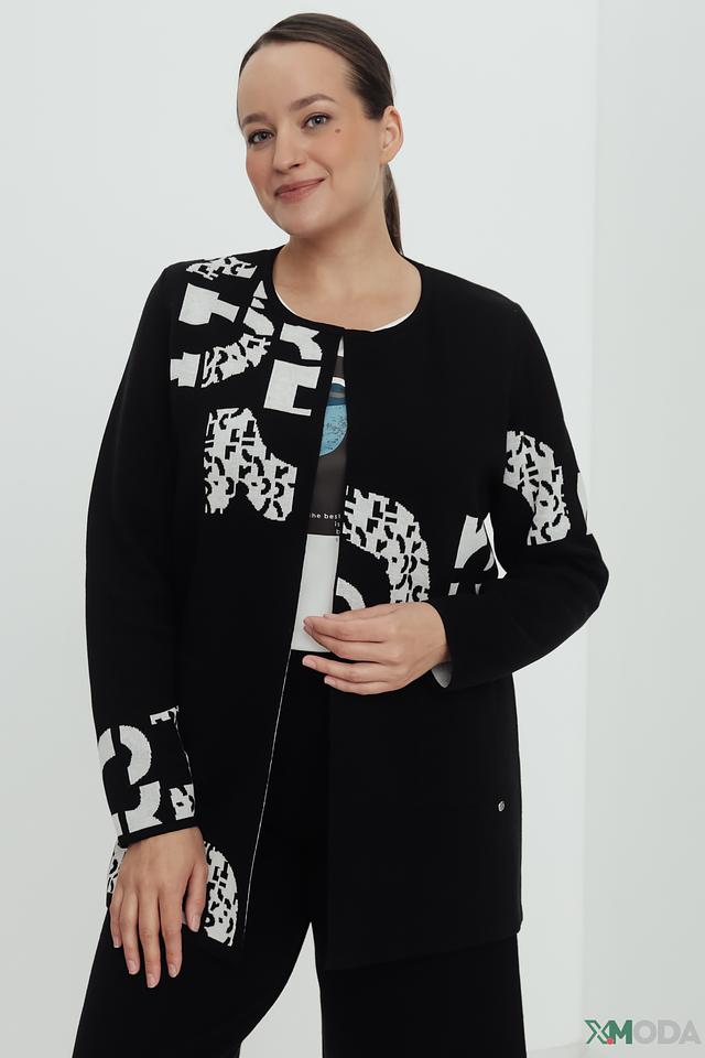 Жакет Rabe collection с принтом чёрный