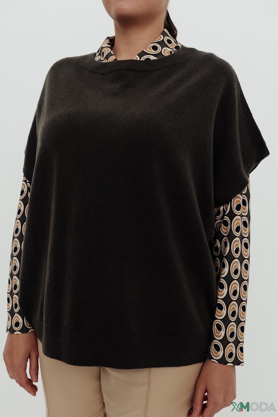 Пуловер Gerry Weber оверсайз оливковый