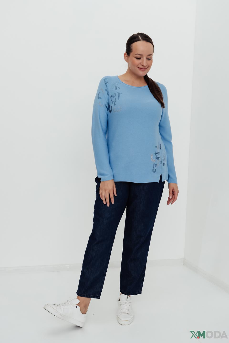 Пуловер Thomas Rabe голубой с декором