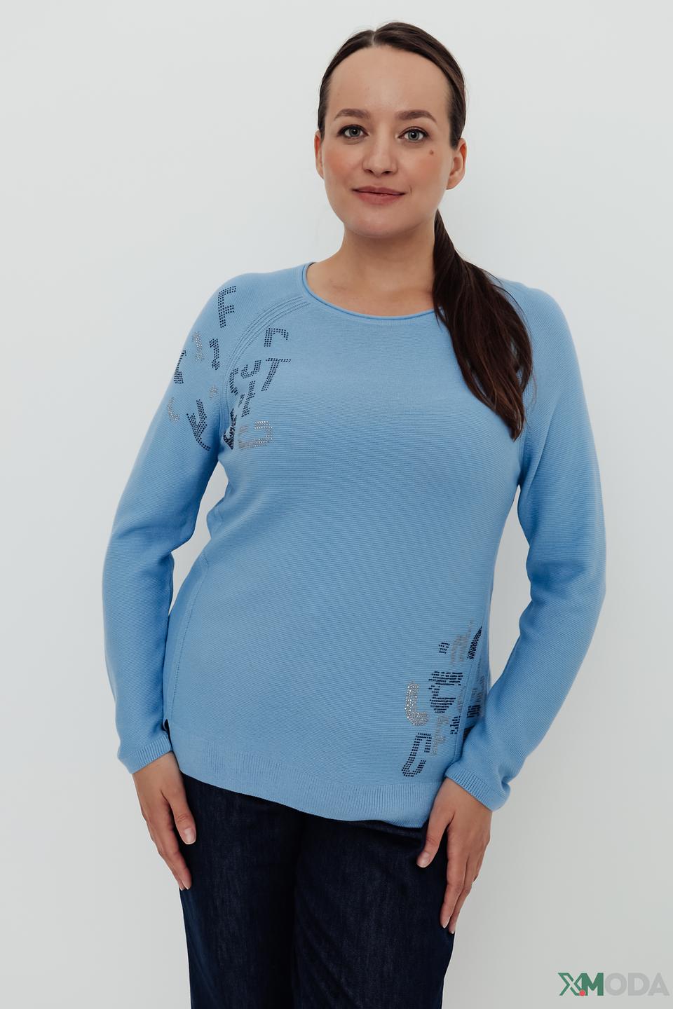 Пуловер Thomas Rabe голубой с декором
