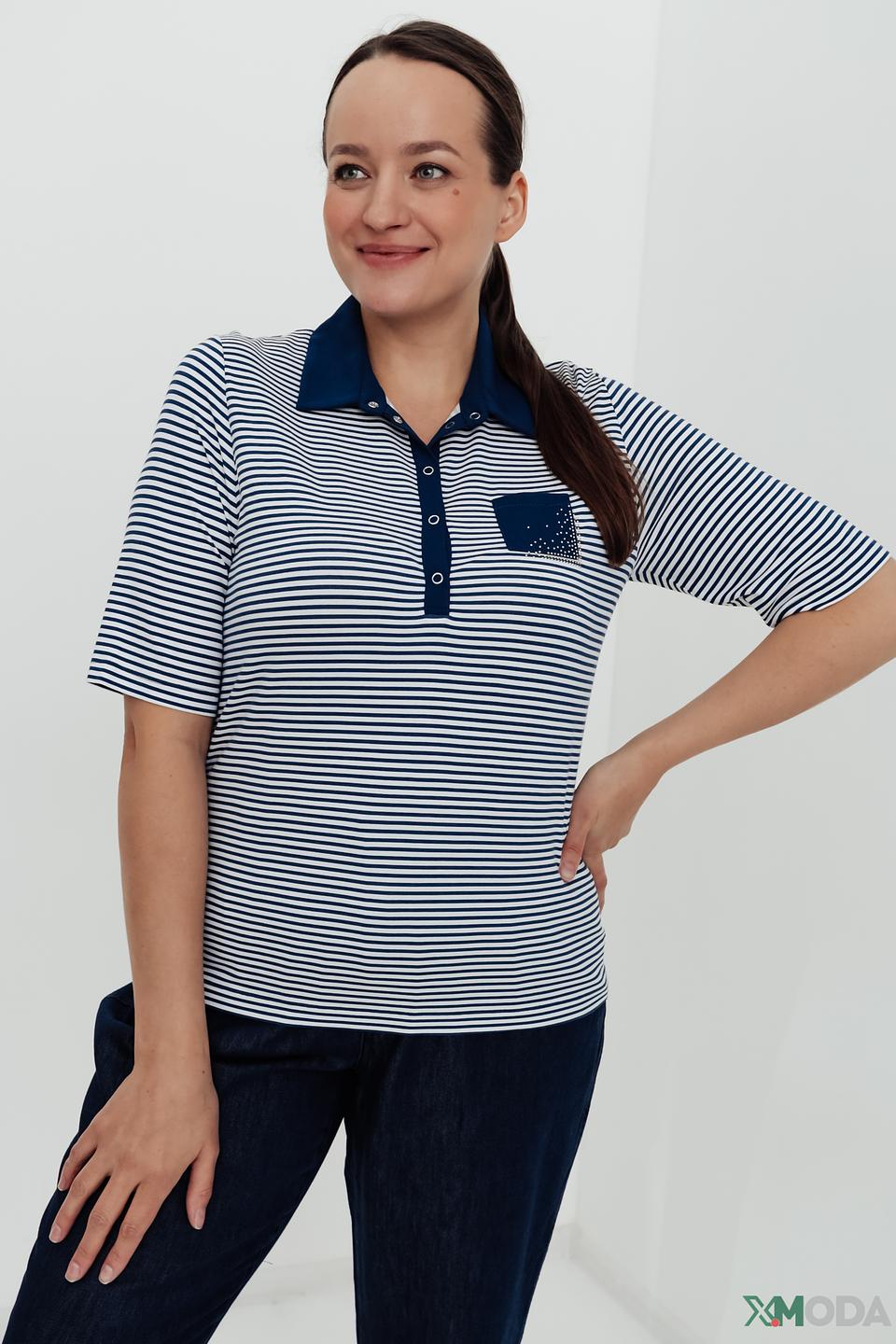 Поло Rabe collection в полоску