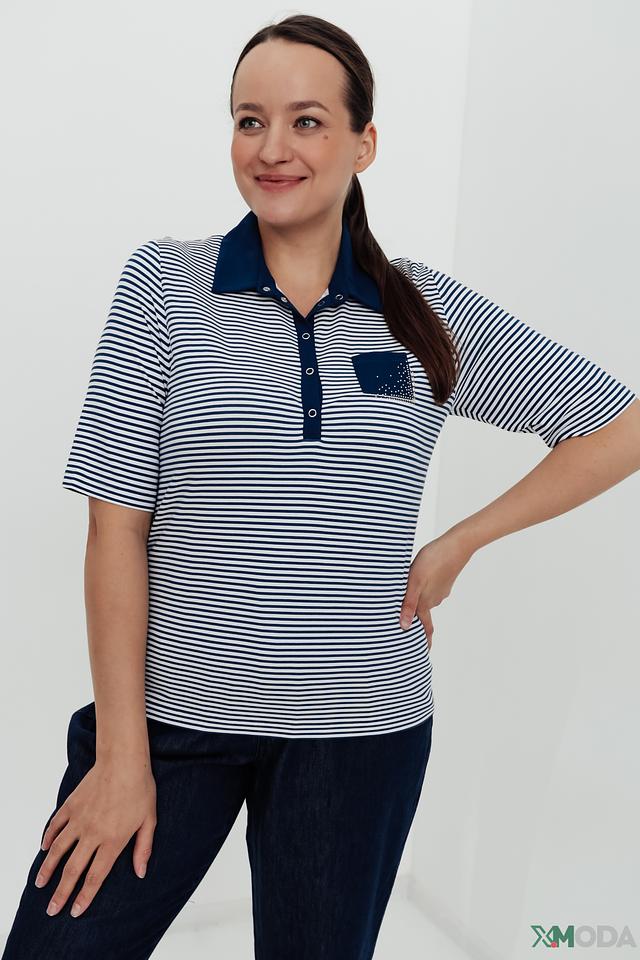 Поло Rabe collection в полоску