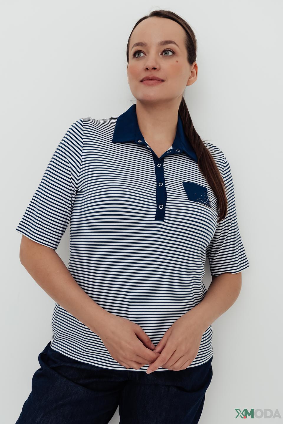 Поло Rabe collection в полоску