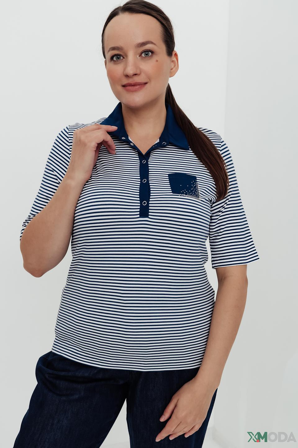 Поло Rabe collection в полоску