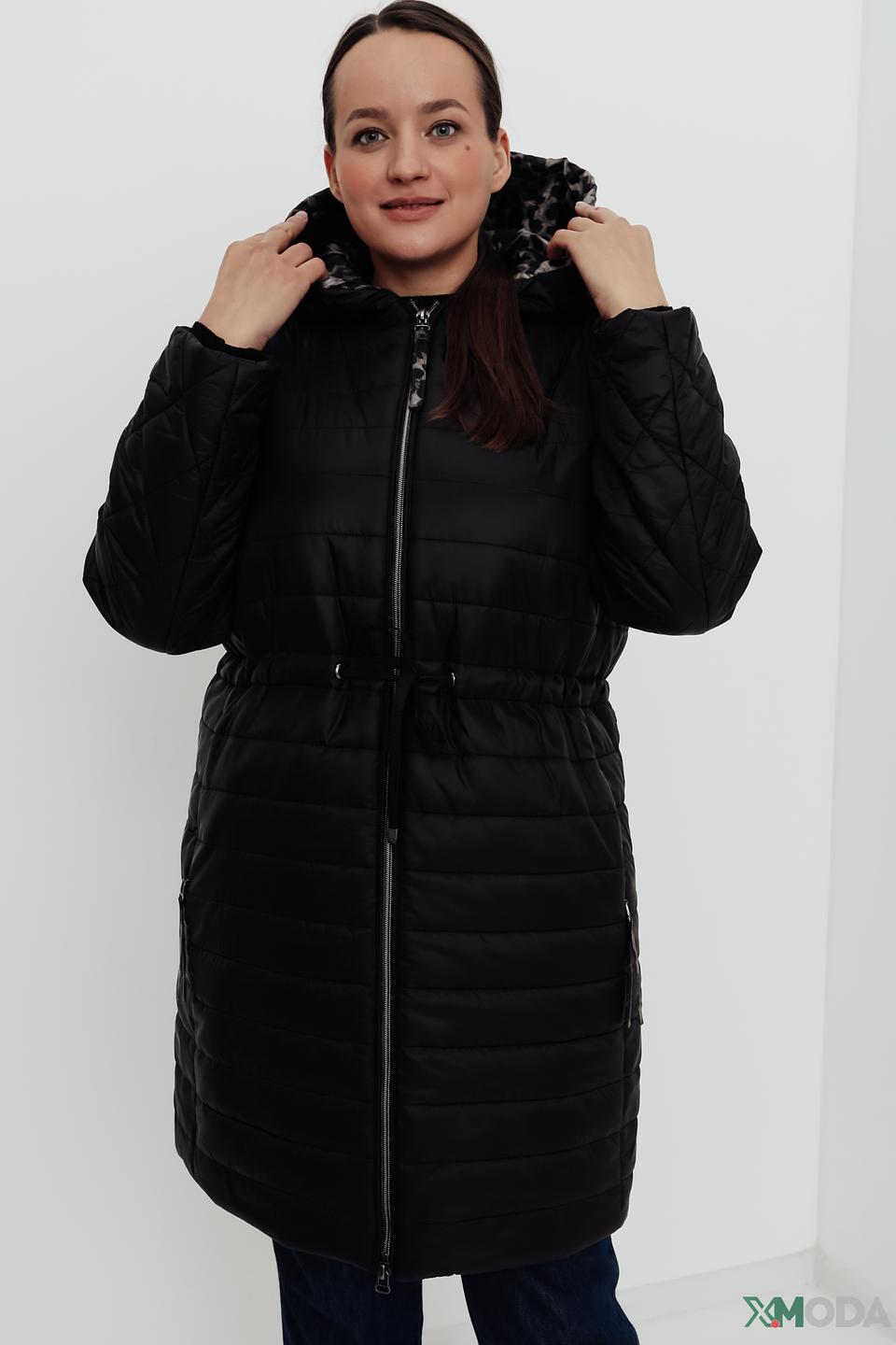 Пальто Baronia стеганое чёрное