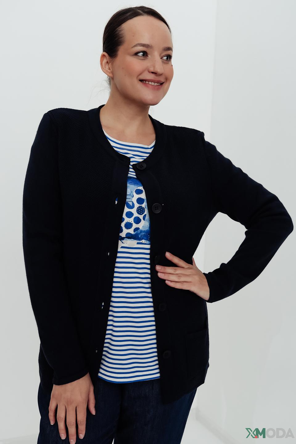 Жакет Lebek приталенный чёрный