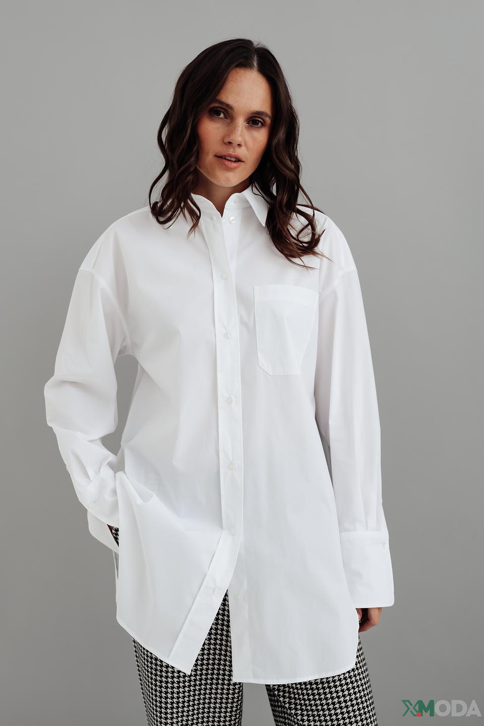 Рубашка Taifun оверсайз белая