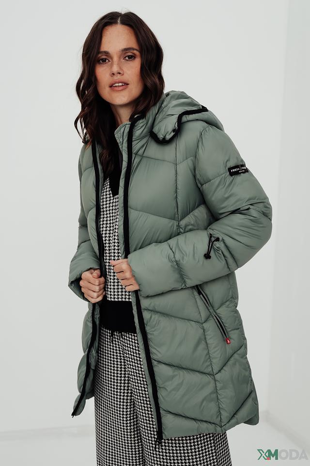 Пальто Frieda and Freddies стеганое оливковое