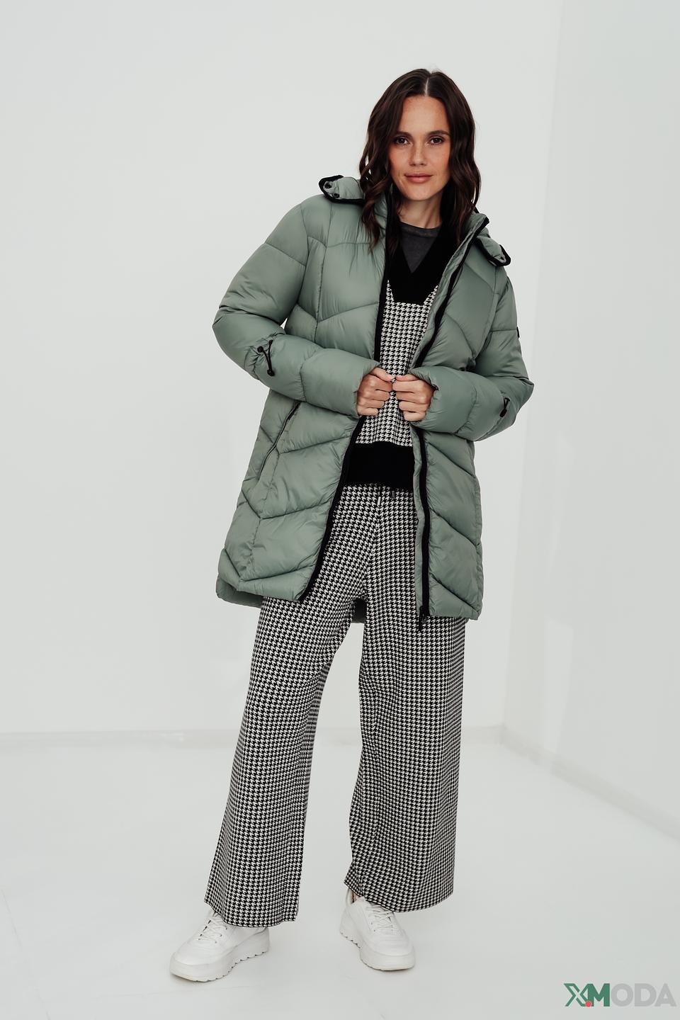 Пальто Frieda and Freddies стеганое оливковое