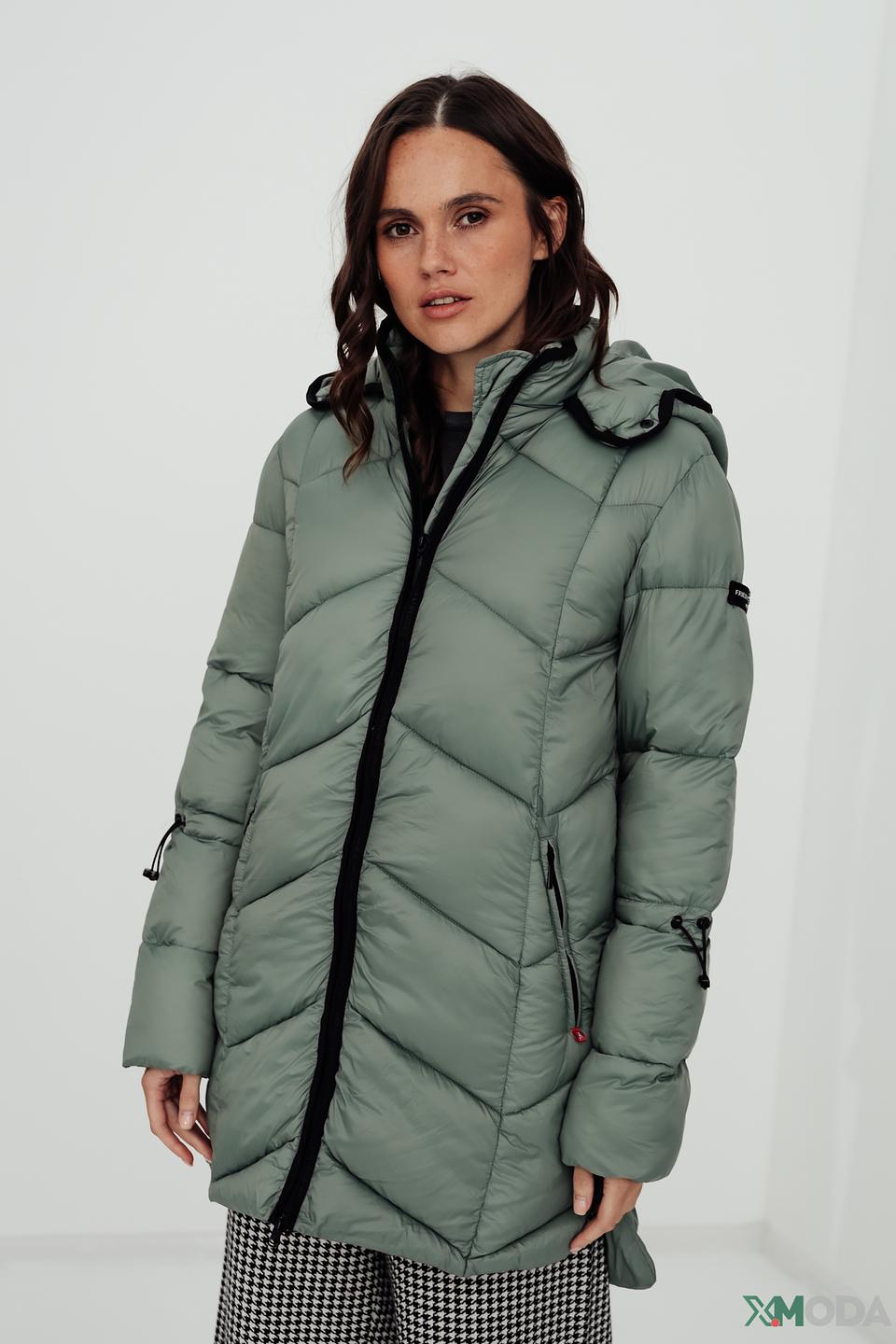 Пальто Frieda and Freddies стеганое оливковое