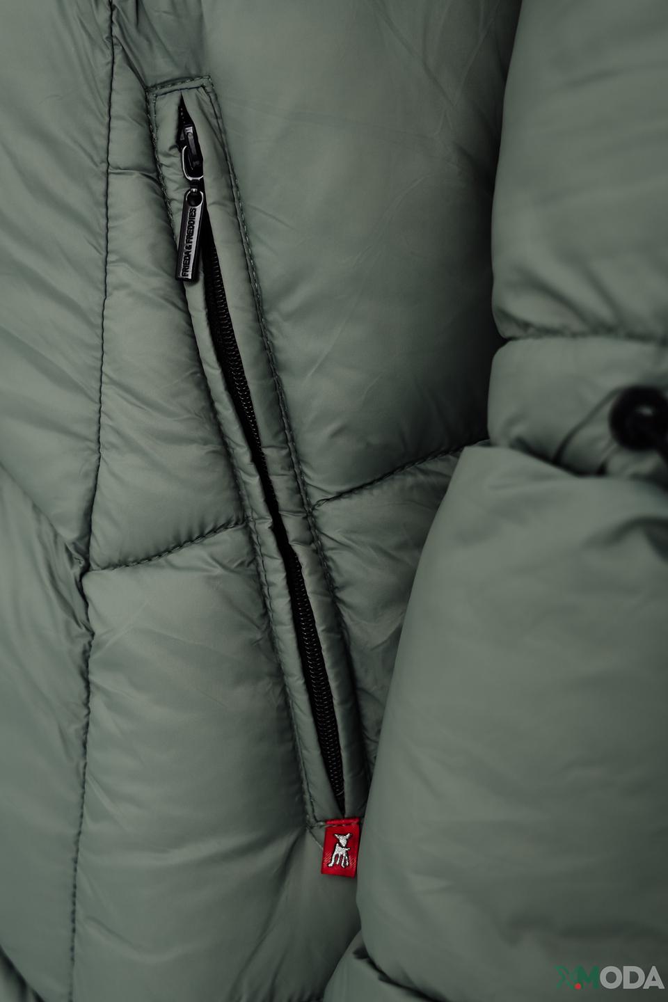 Пальто Frieda and Freddies стеганое оливковое