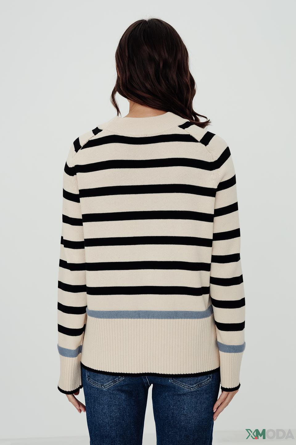 Пуловер Taifun в полоску бежевый