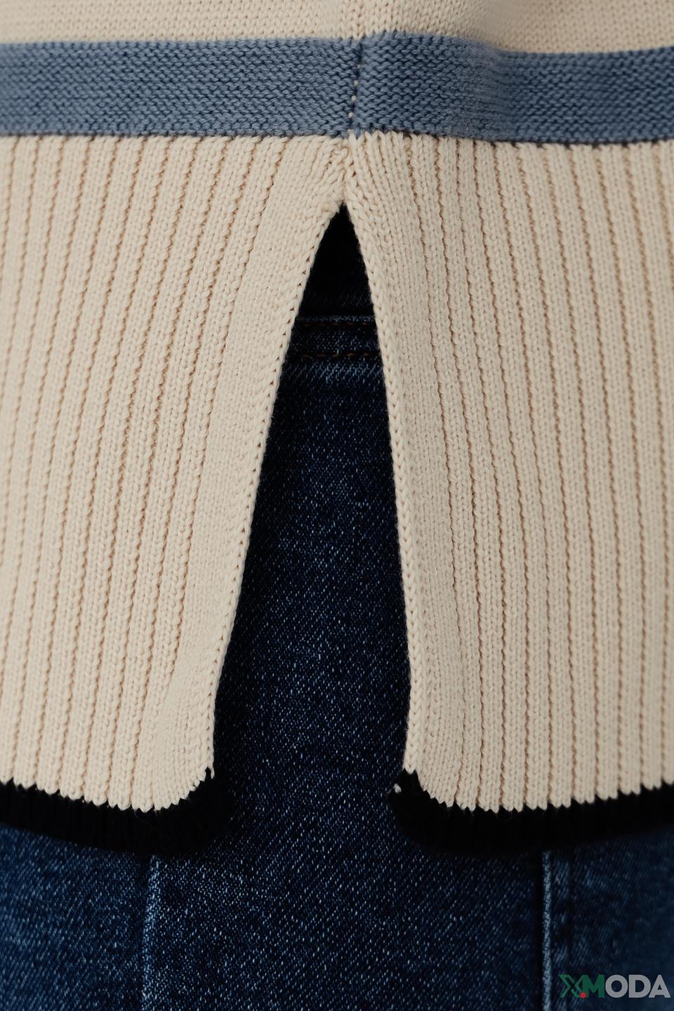 Пуловер Taifun в полоску бежевый