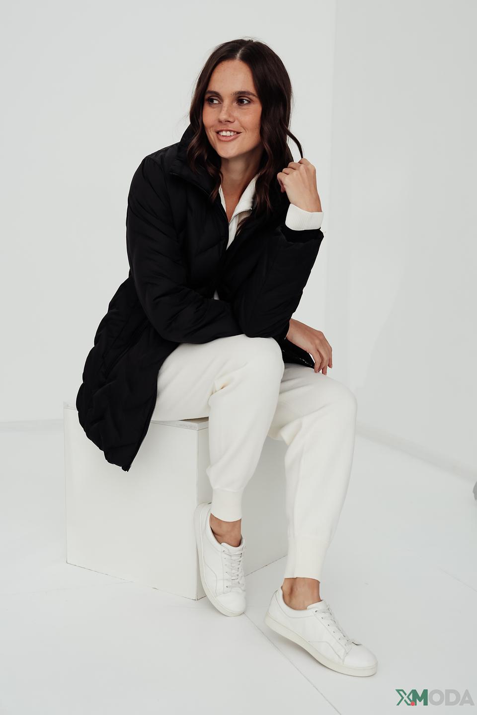 Куртка District стеганая чёрная