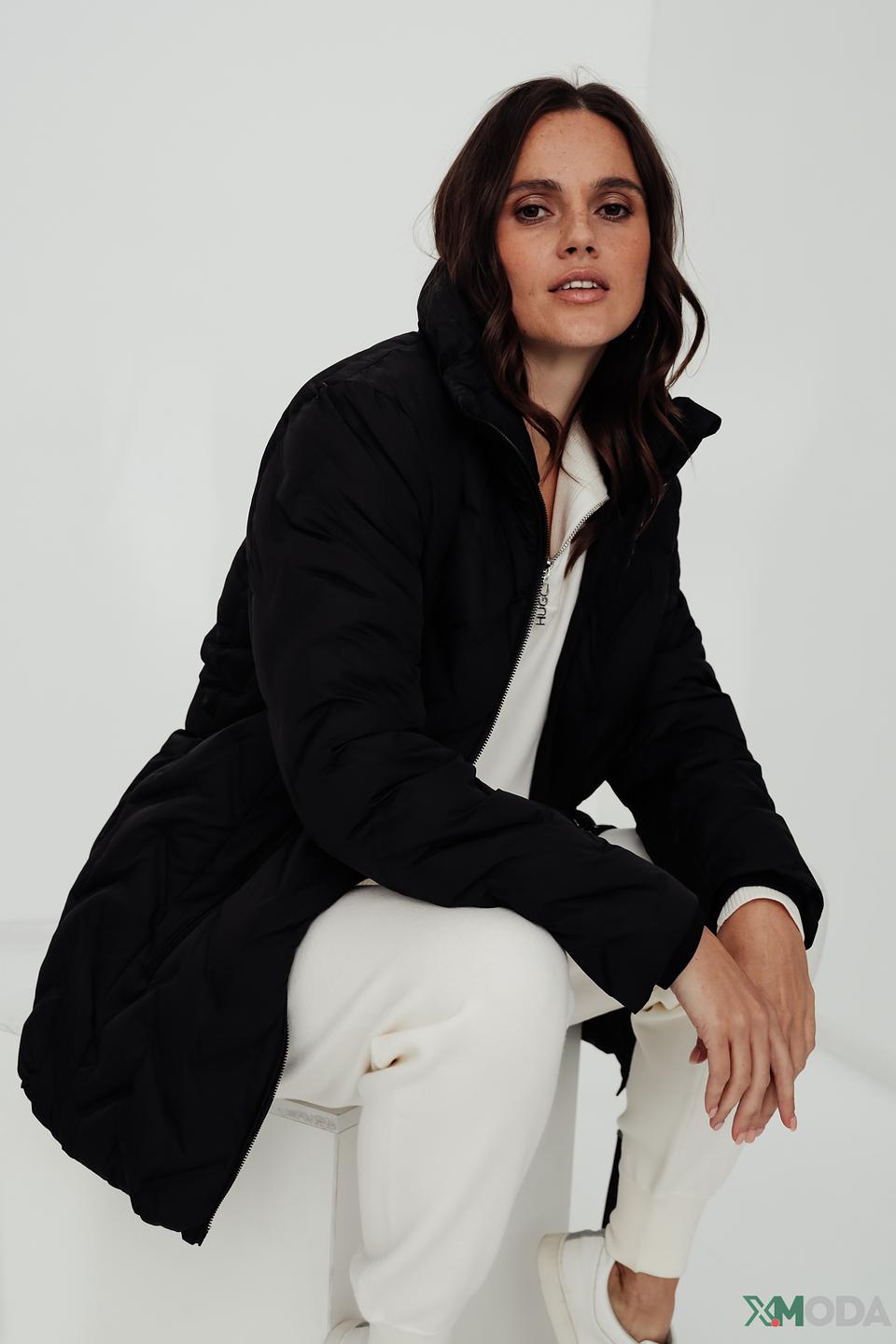 Куртка District стеганая чёрная