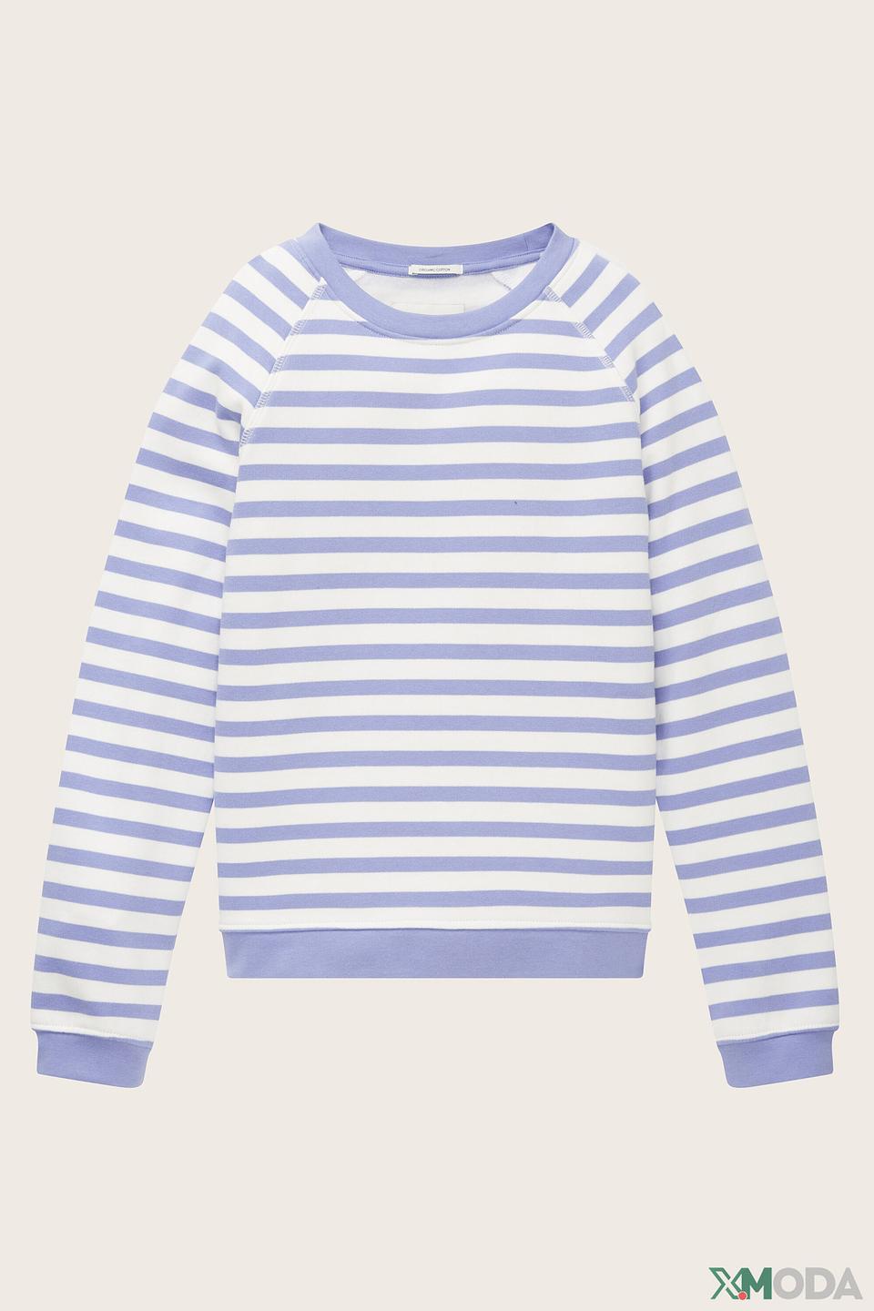 Джемпер Tom Tailor в полоску лавандовый