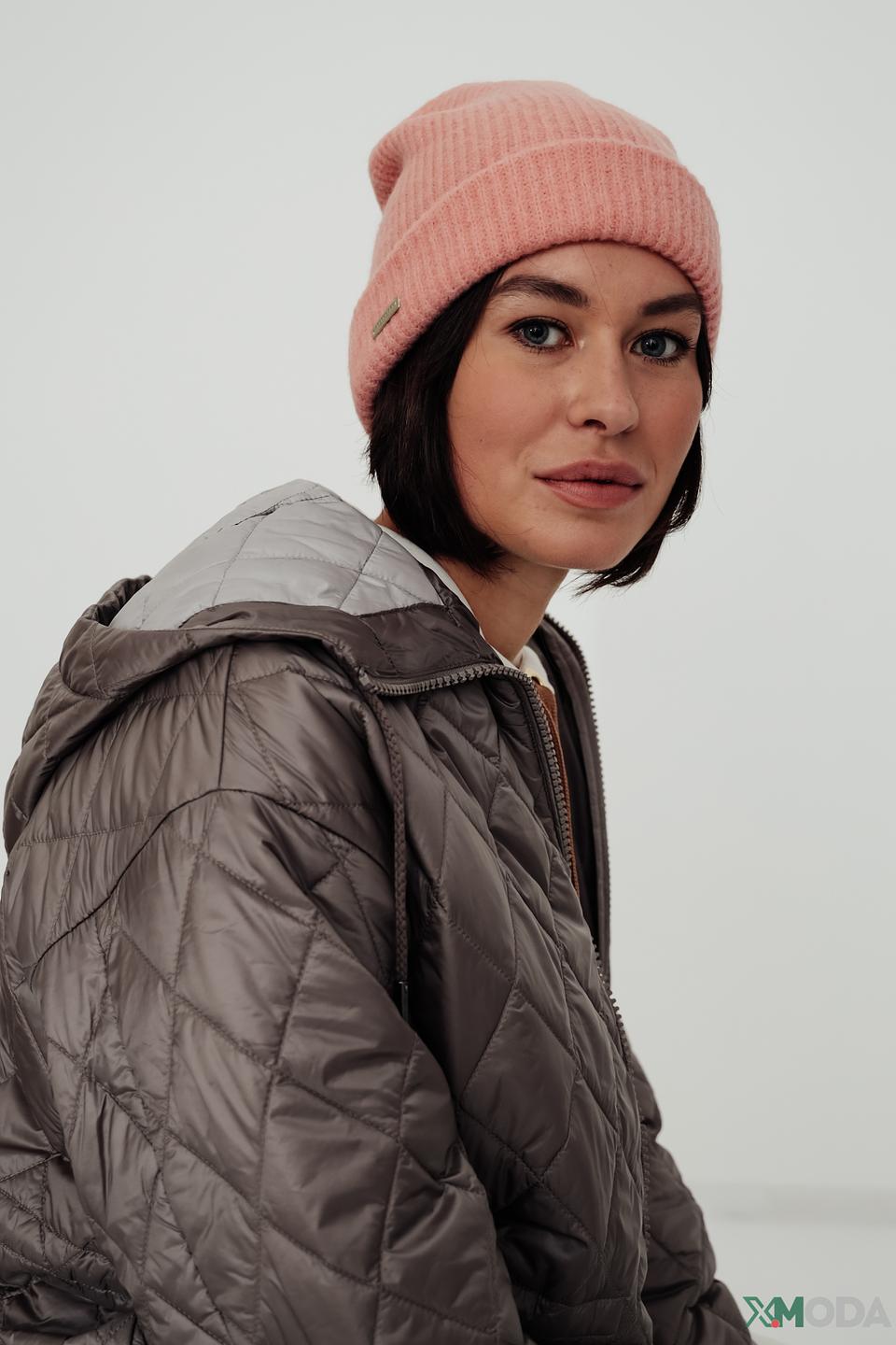 Шапка Seeberger вязаная розовая