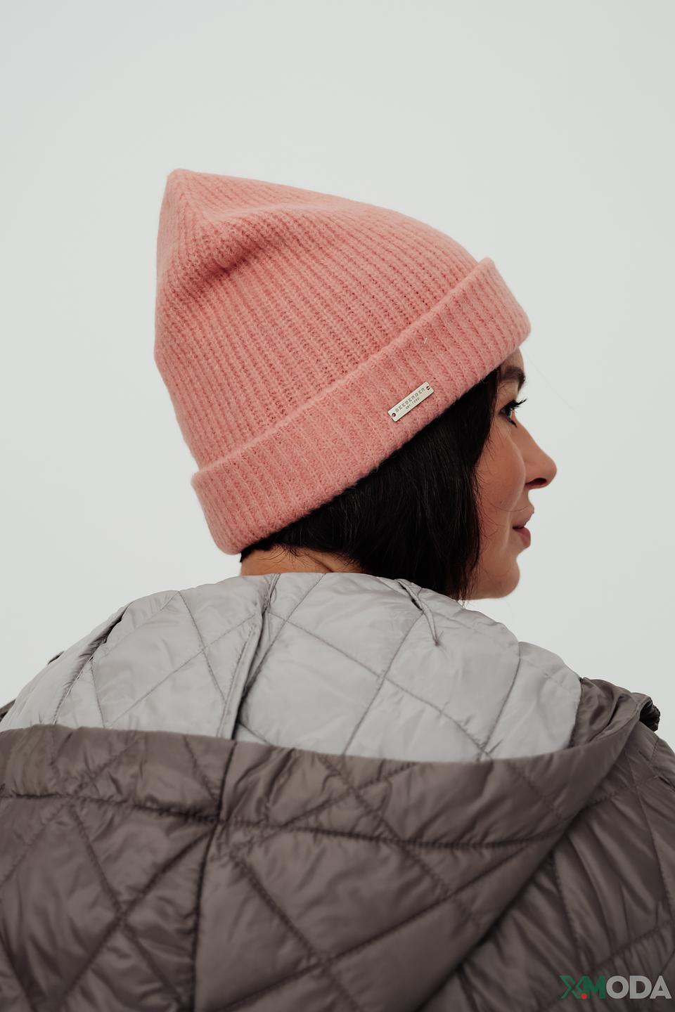 Шапка Seeberger вязаная розовая