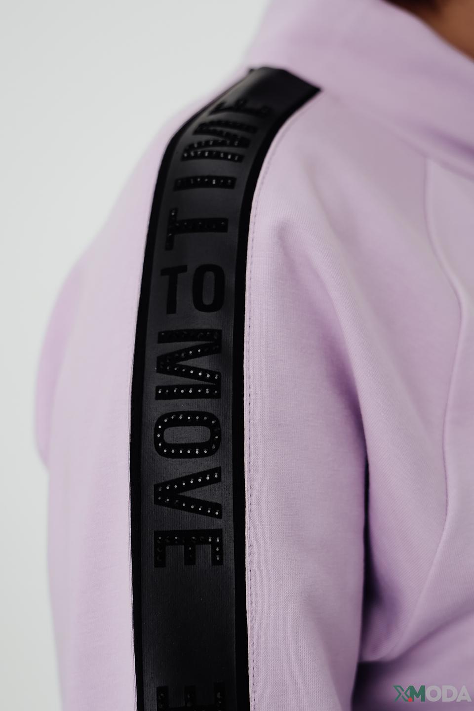 Толстовка Tuzzi лавандовая с полосками