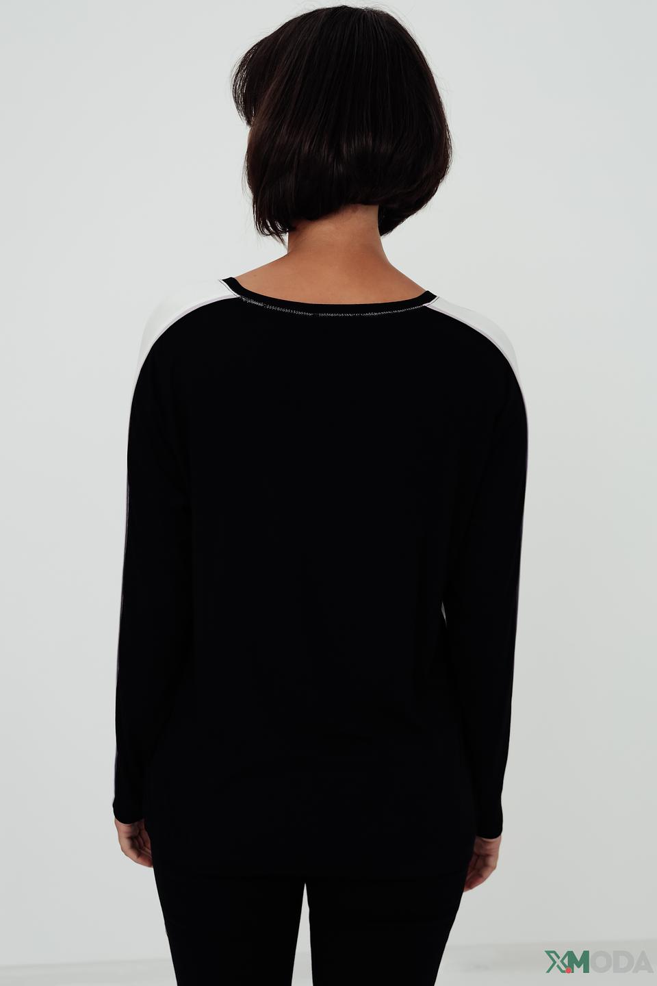 Блуза Tuzzi с принтом чёрная