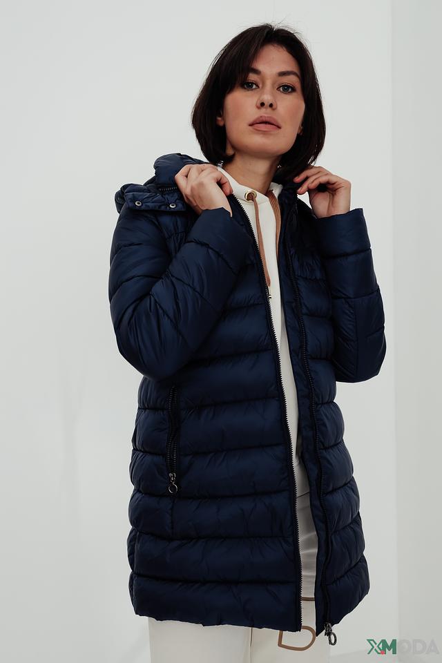 Пальто Bugatti стеганое синее