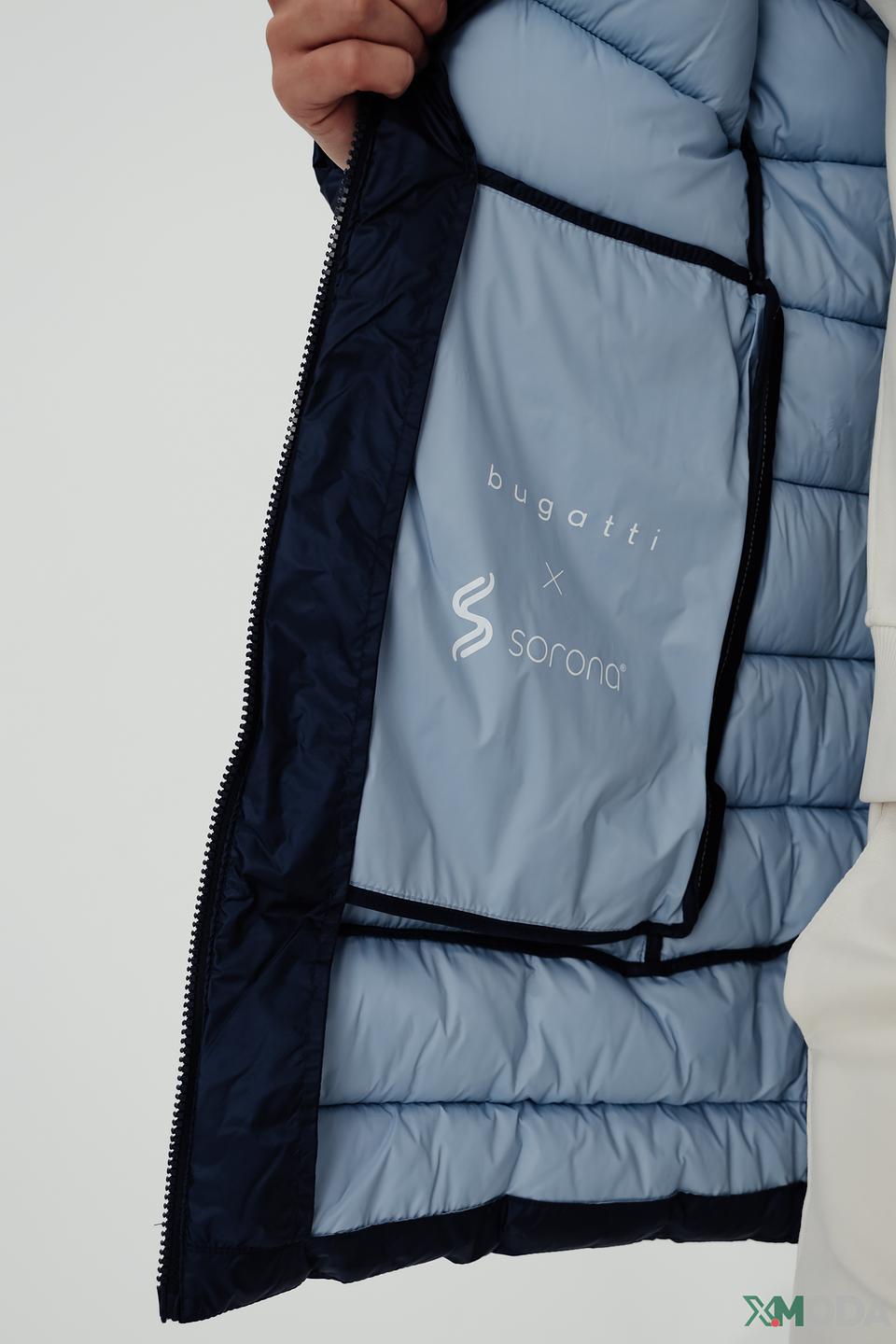 Пальто Bugatti стеганое синее