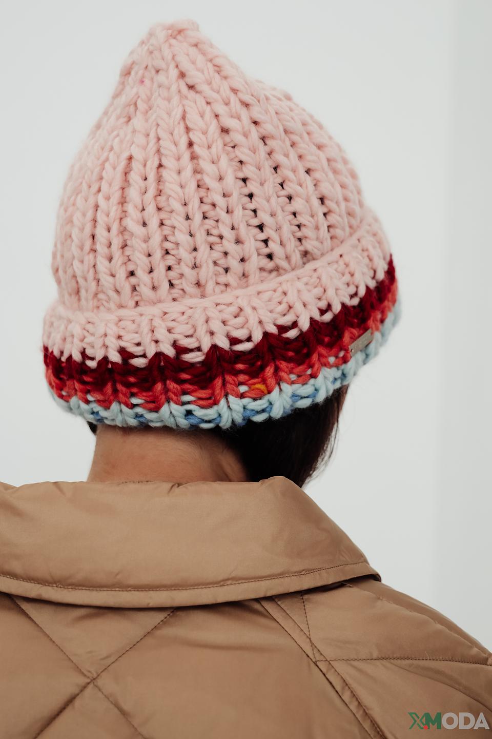 Шапка Seeberger вязаная разноцветная