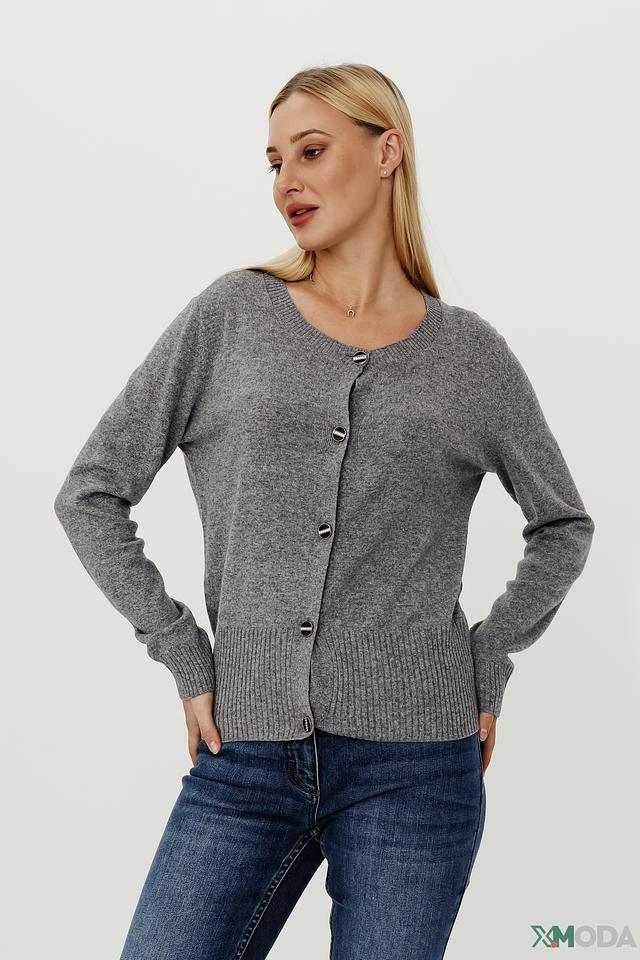 Жакет Pezzo серый с пуговицами