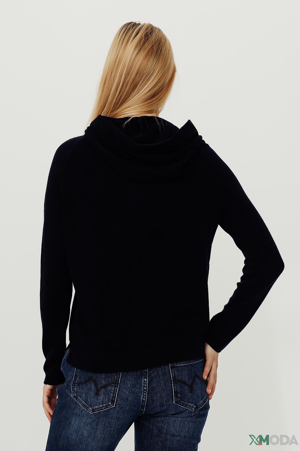 Пуловер Pezzo с капюшоном чёрный