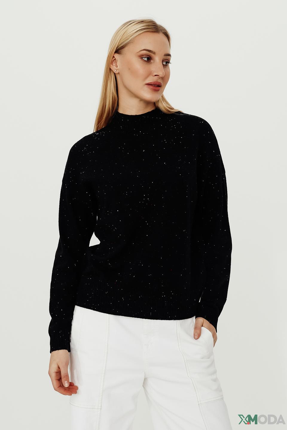 Пуловер Pezzo с пайетками чёрный