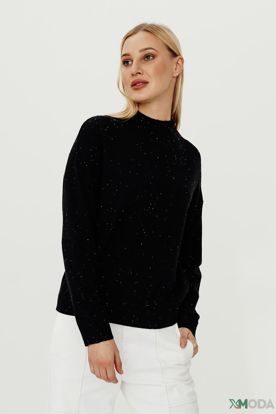 Пуловер Pezzo с пайетками чёрный