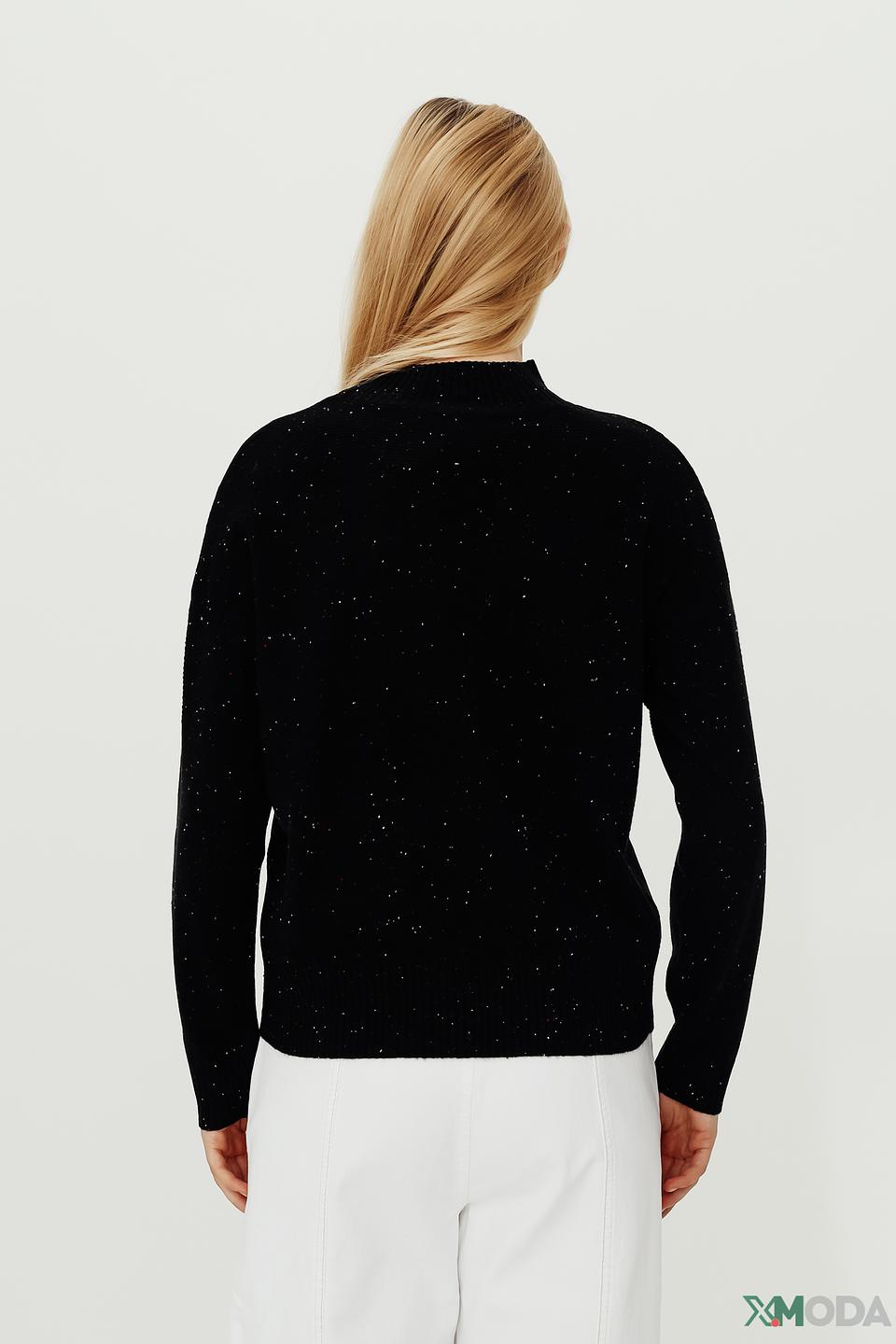 Пуловер Pezzo с пайетками чёрный