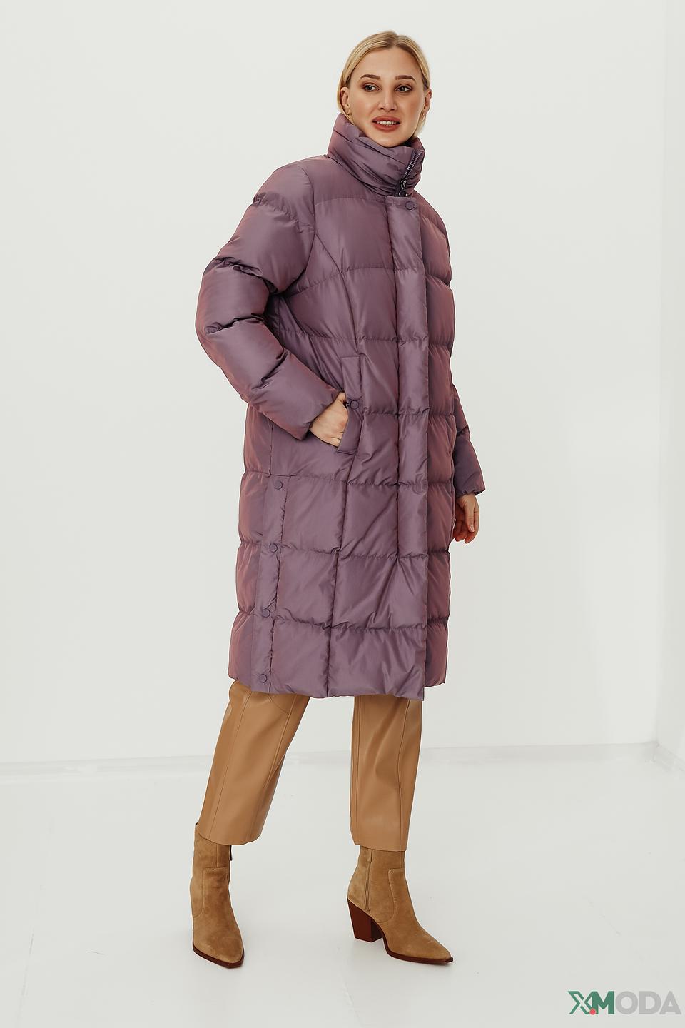 Пальто Bugatti стеганое лиловое