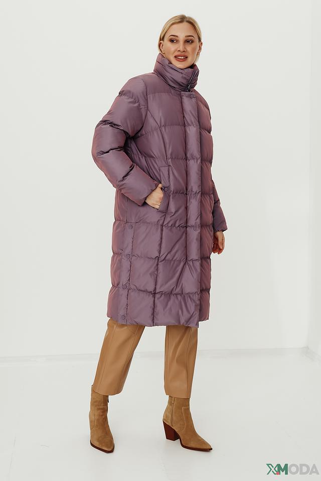 Пальто Bugatti стеганое лиловое