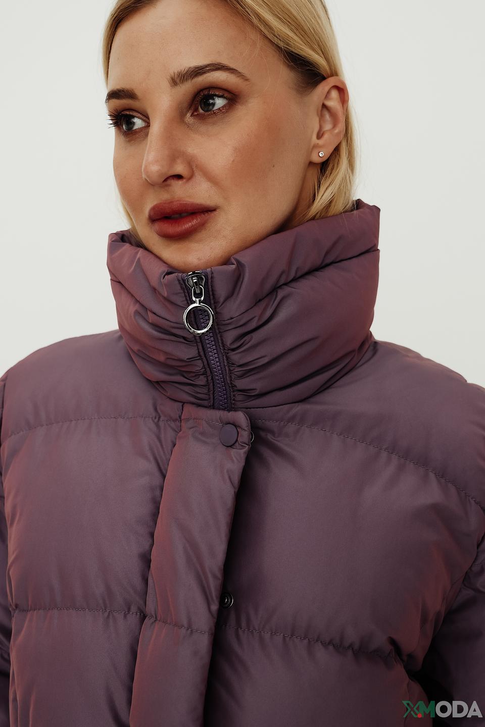 Пальто Bugatti стеганое лиловое