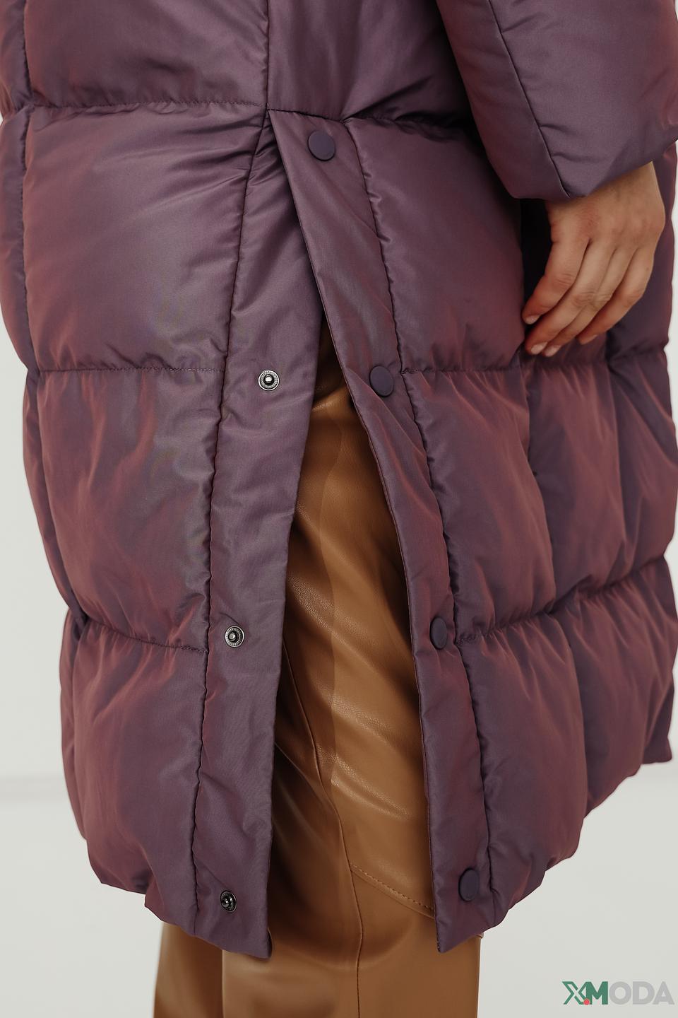 Пальто Bugatti стеганое лиловое