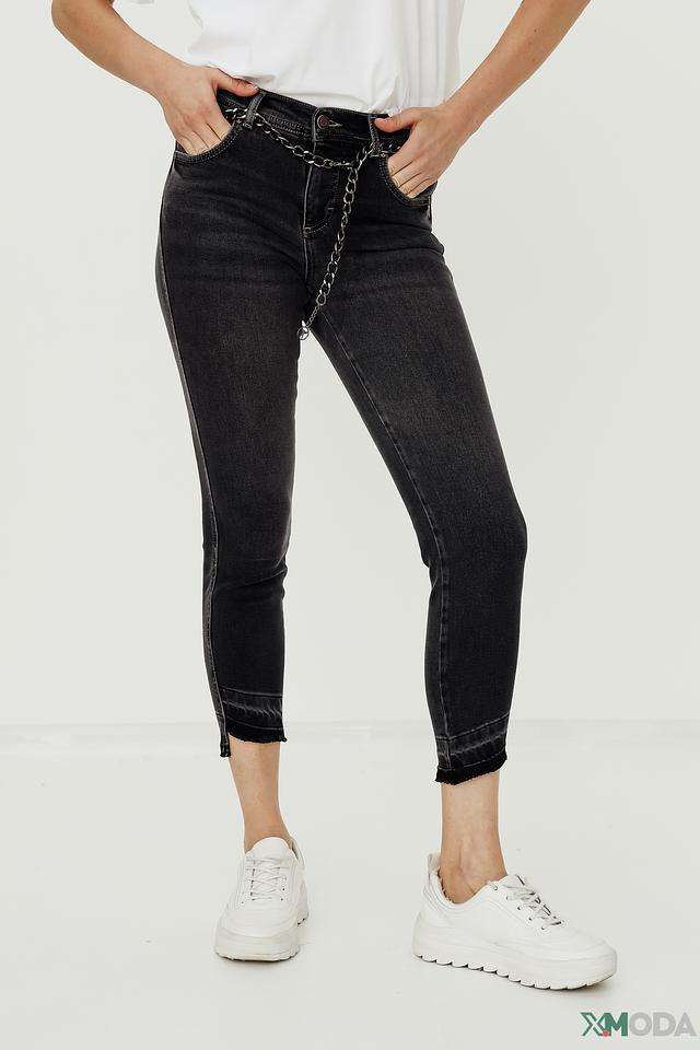 Джинсы Angels с цепочкой чёрные