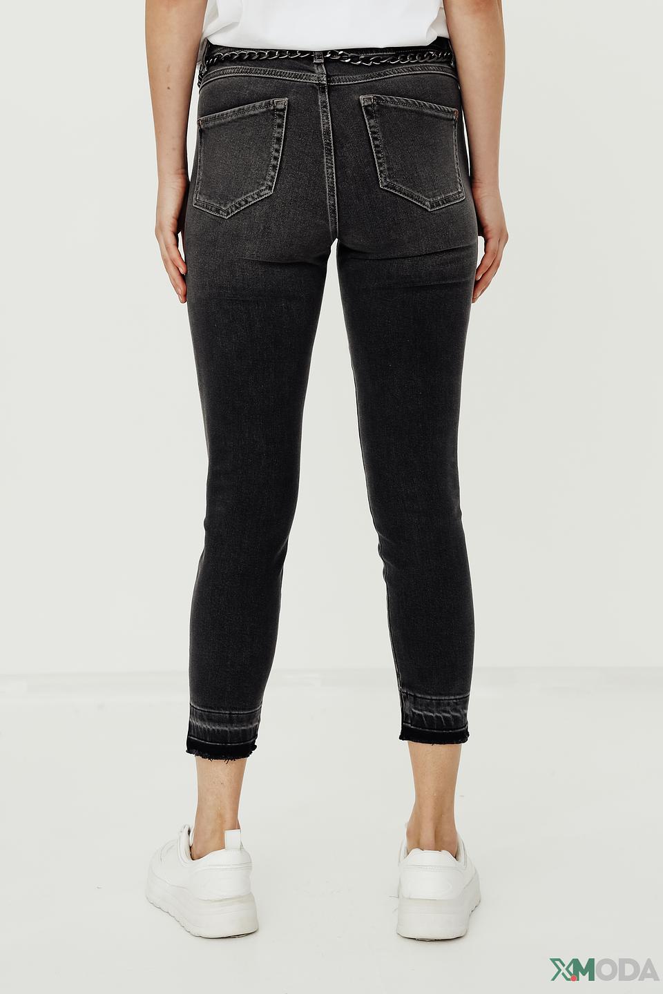 Джинсы Angels с цепочкой чёрные