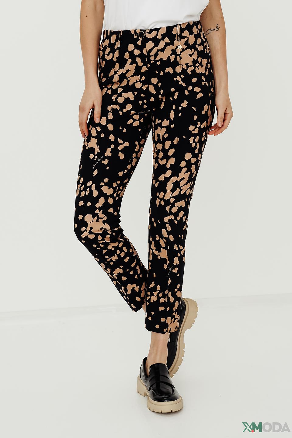 Брюки Marc Cain с леопардовым принтом