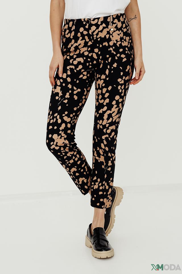 Брюки Marc Cain с леопардовым принтом