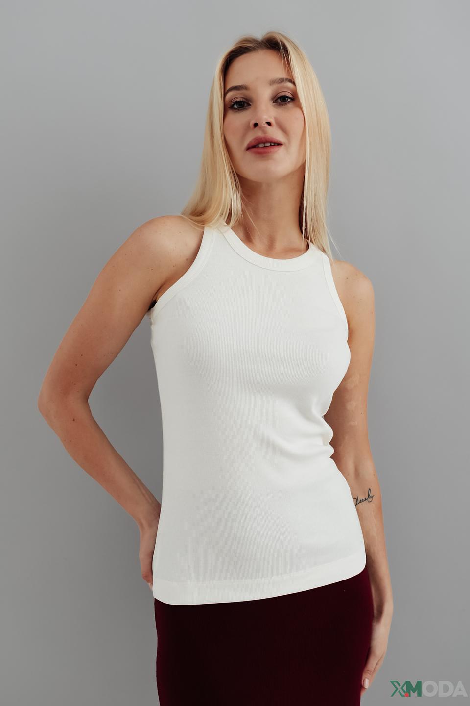 Топ Rich and Royal базовый белый