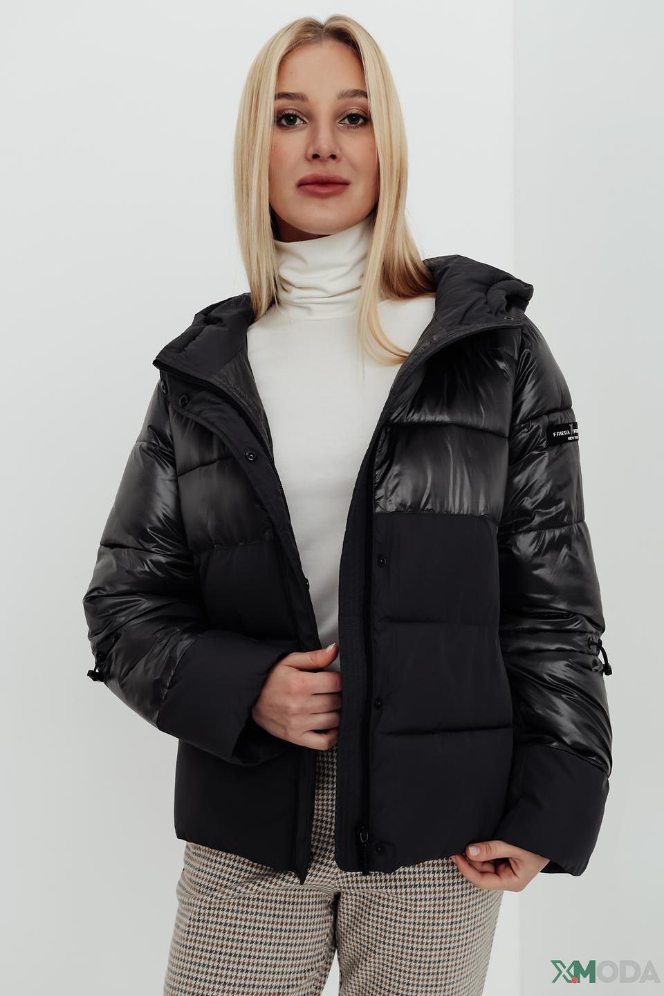 Куртка Frieda and Freddies чёрная стеганая