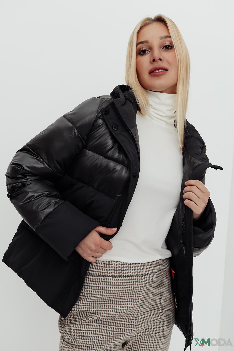 Куртка Frieda and Freddies чёрная стеганая