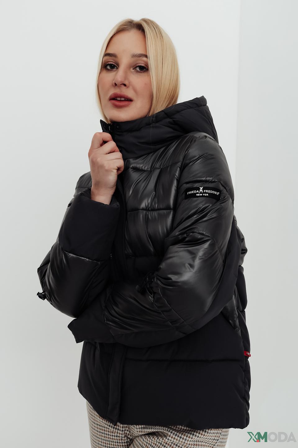 Куртка Frieda and Freddies чёрная стеганая