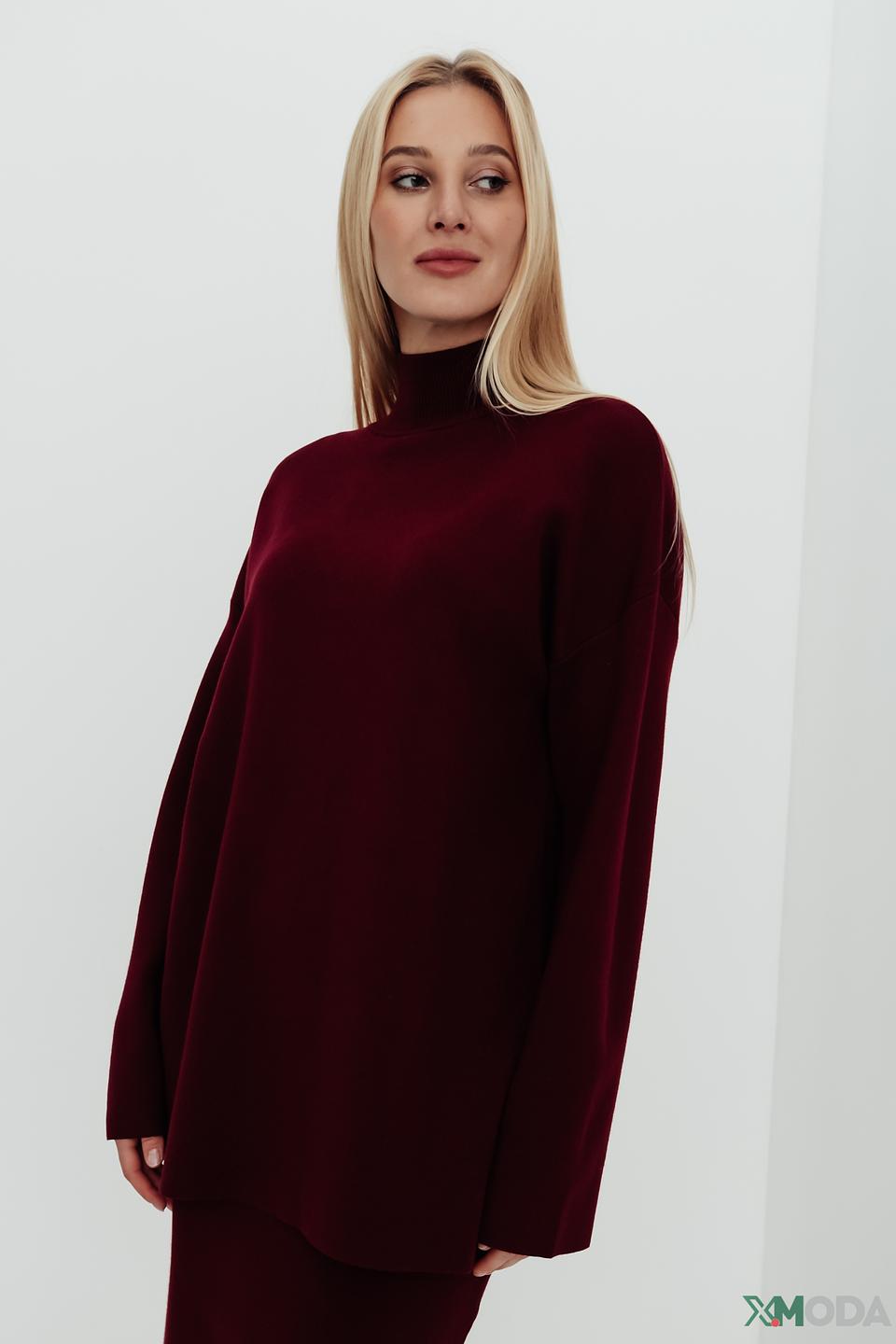 Водолазка Kaos бордовая